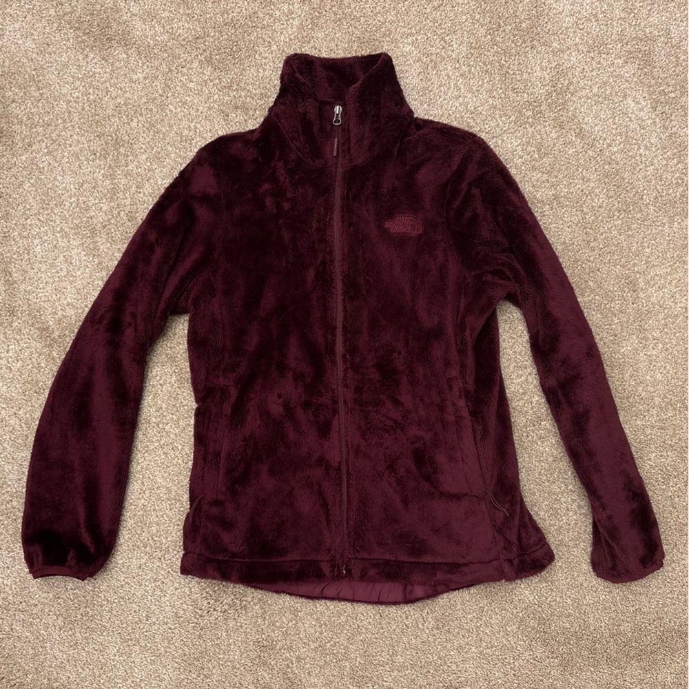 The North Face Burgundy (Red) Osito Fleece Zip Jacket (Medium)